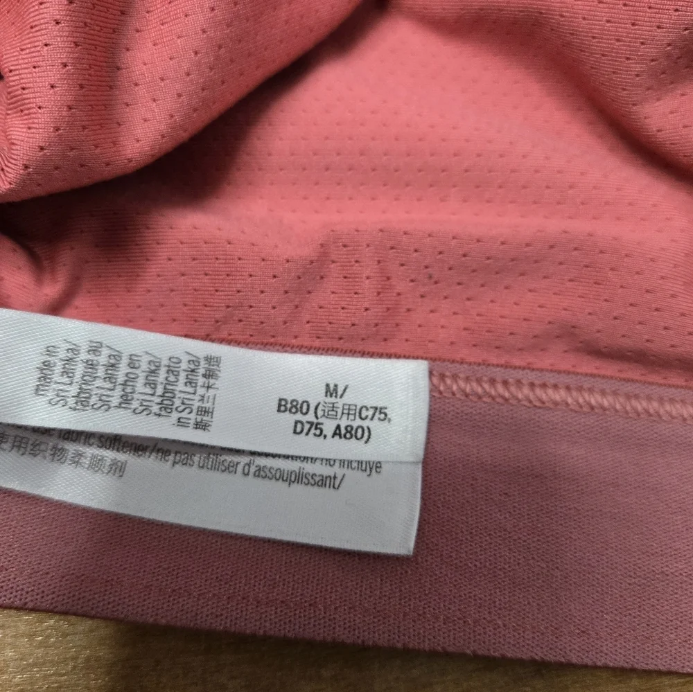 Victoria Secret Sport Coral Lounge Sports Bra The Player Racerback Size Medium